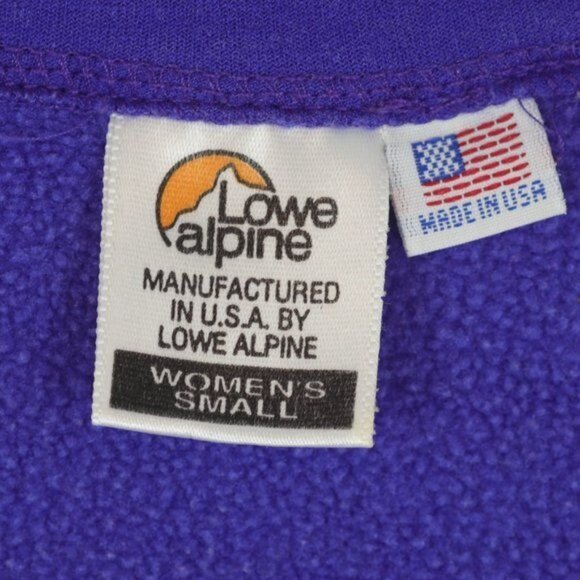 Lowe Alpine Women's Small Purple PolarTec Fleece 1/2 Zip Activewear Pullover - Picture 6 of 7